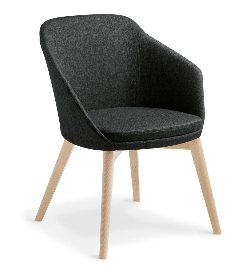 Load image into Gallery viewer, Eden Talia Timber Base Chair
