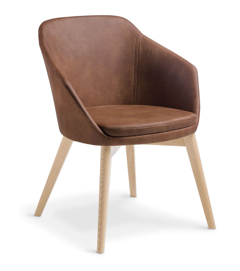 Load image into Gallery viewer, Eden Talia Timber Base Chair
