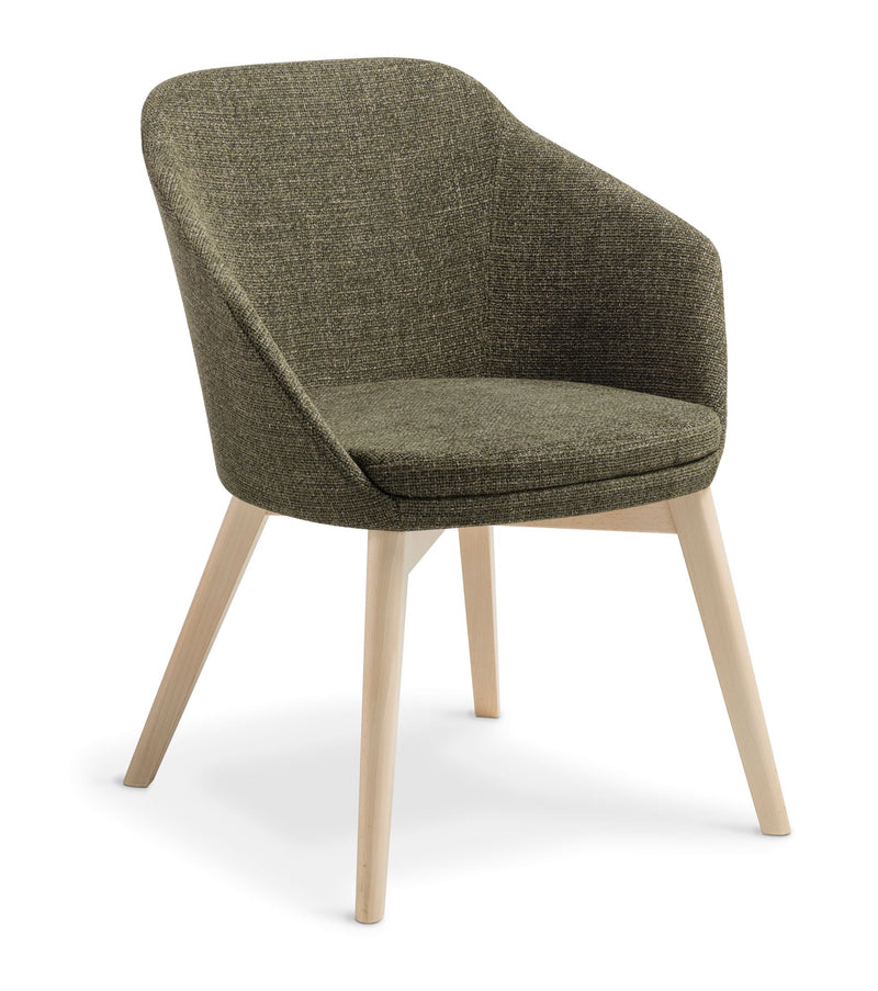 Load image into Gallery viewer, Eden Talia Timber Base Chair
